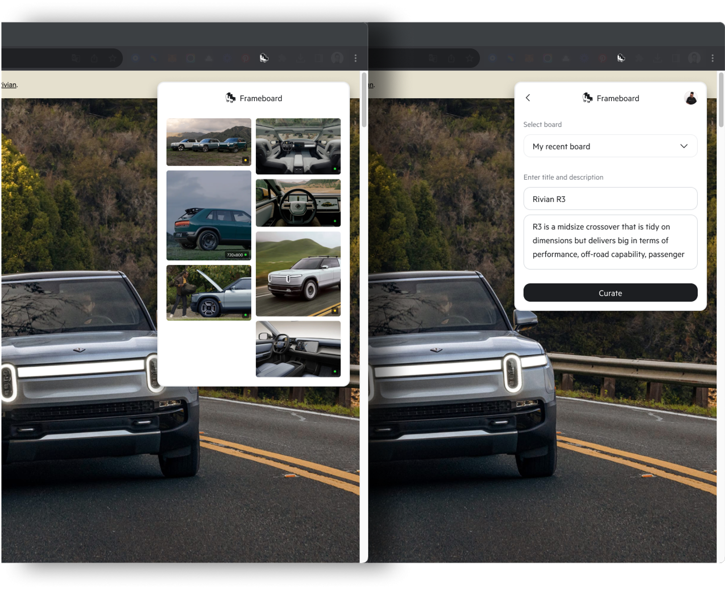 Frameboard screenshot 2